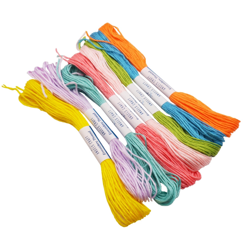 ET-003 Embroidery Thread, 8-ct Asstd - Pastel Colors