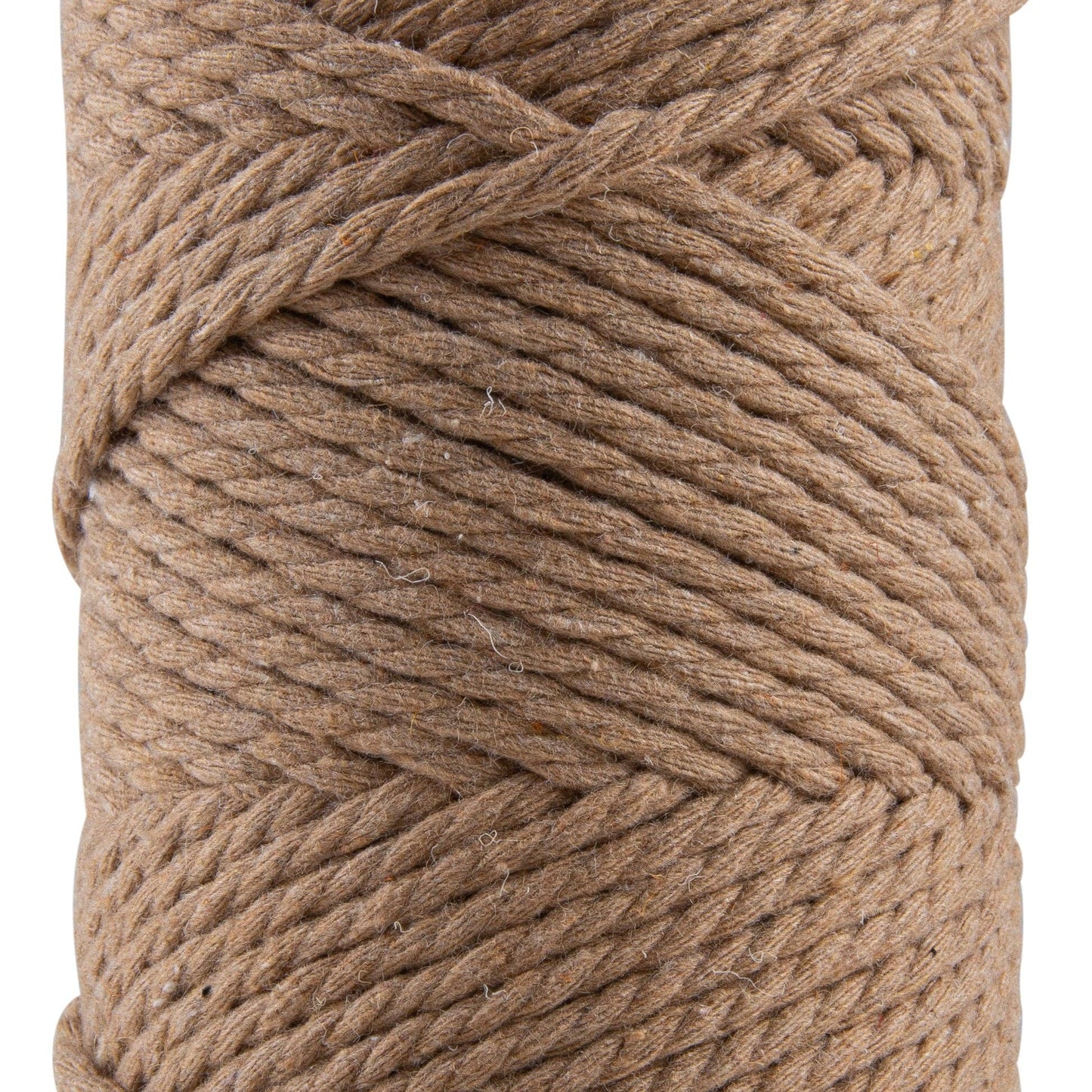 Sensy Premium 3mm - 100% Cotton 3 Strand Twisted Macrame: Latte
