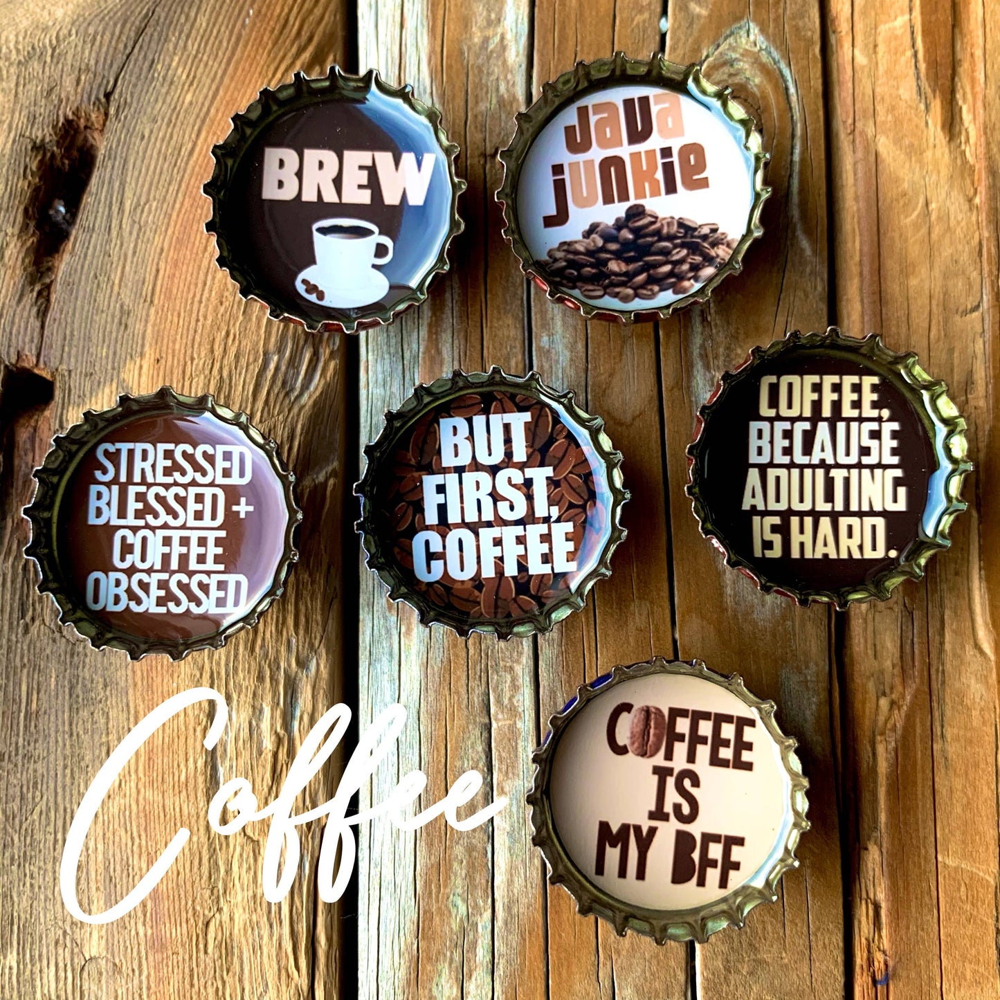 Coffee Magnets - Handmade & Eco-friendly