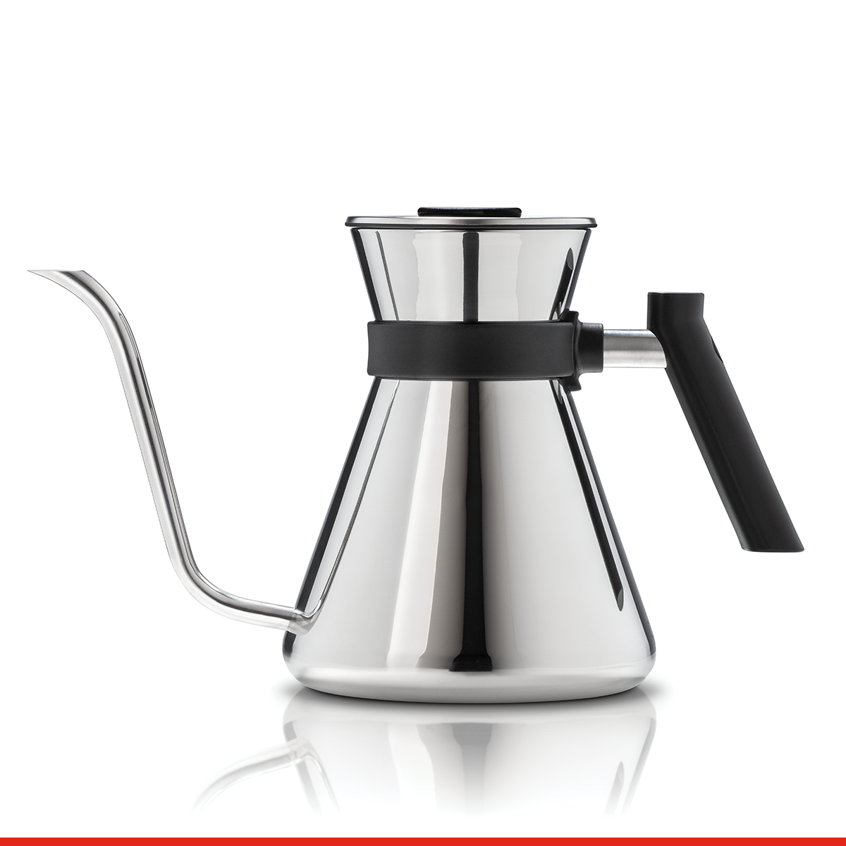 POLISHED STAINLESS STEEL GOOSENECK CHETTLE