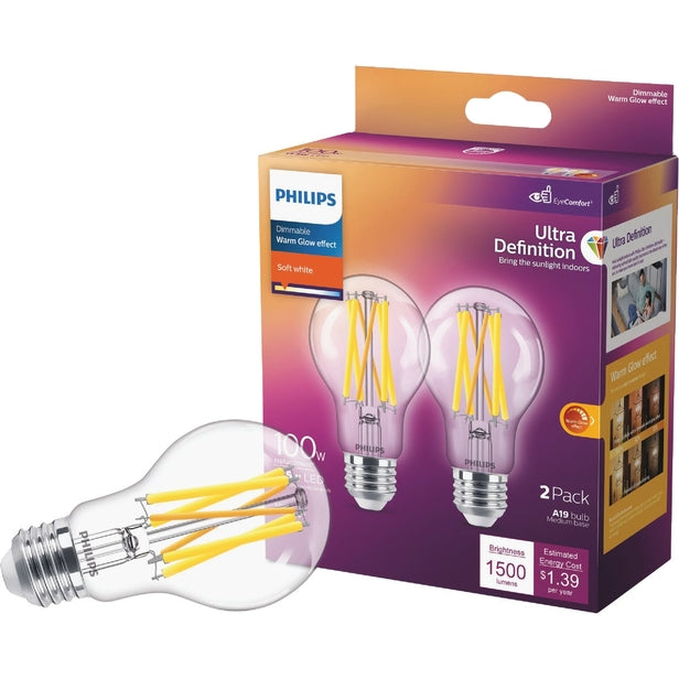 Philips Bulb LED VINA19 100W 2PK