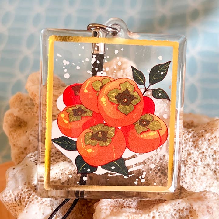 Persimmon Gold Foil Charm