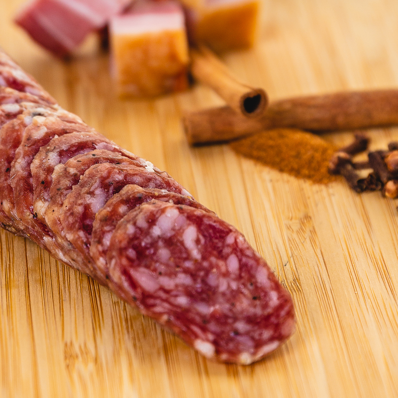 Bacon Whiskey Salami