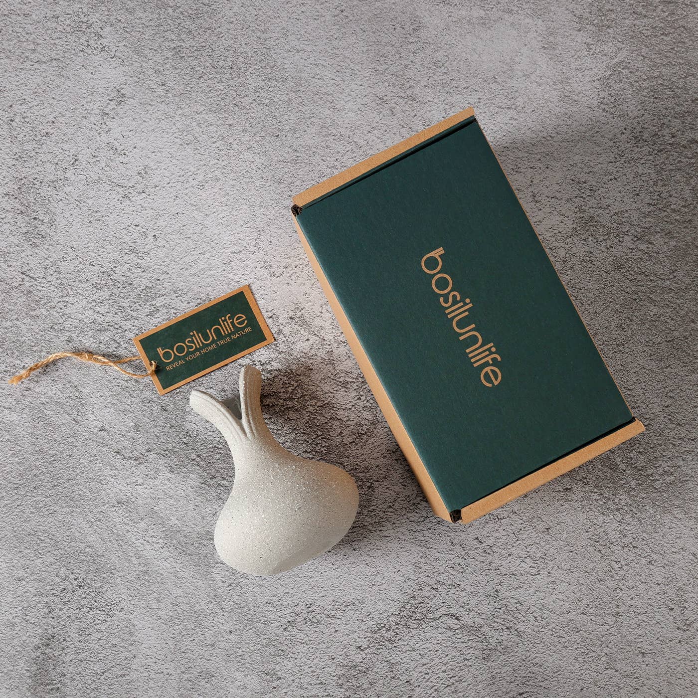 Flower Vase Recycled Ceramic Eco-Clay Grey