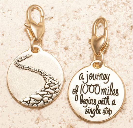 Cobblestone Path “begin”- Gold 1-tone Medallion