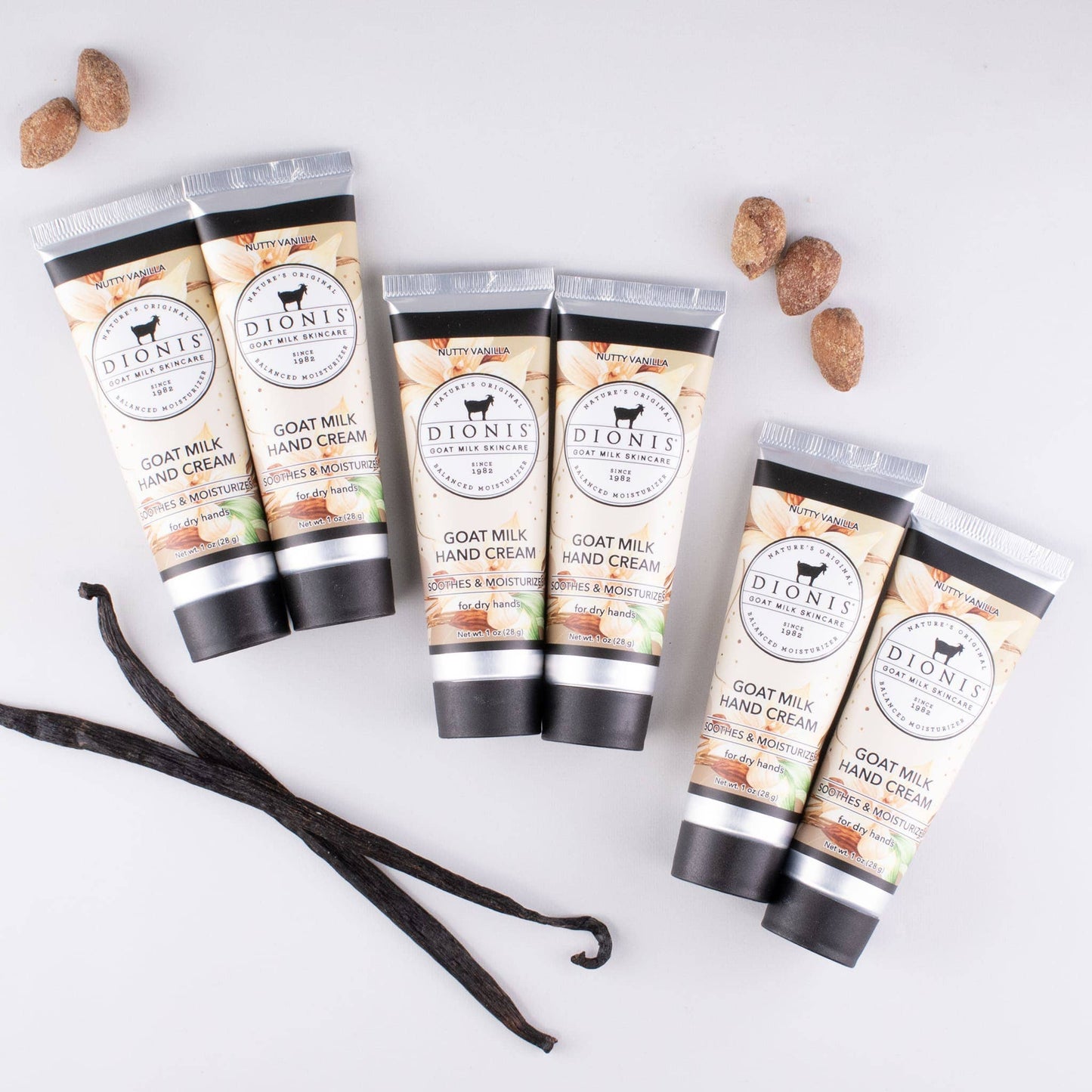 Nutty Vanilla Goat Milk Hand Cream, 1 OZ