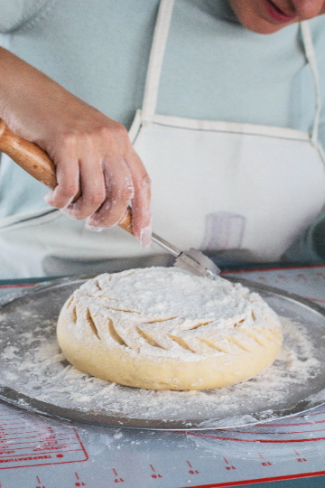9" bread Scoring lame for dough slashing with with 5 blades