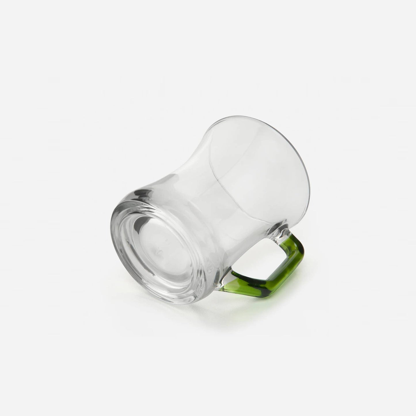 Zen Glass Coffee Mug Set with Colorful Handle, 7.6 oz