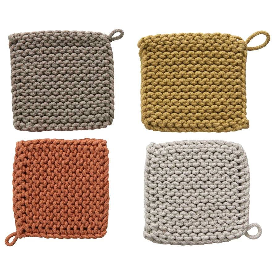 8IN SQUARE CROCHET POT HOLDER