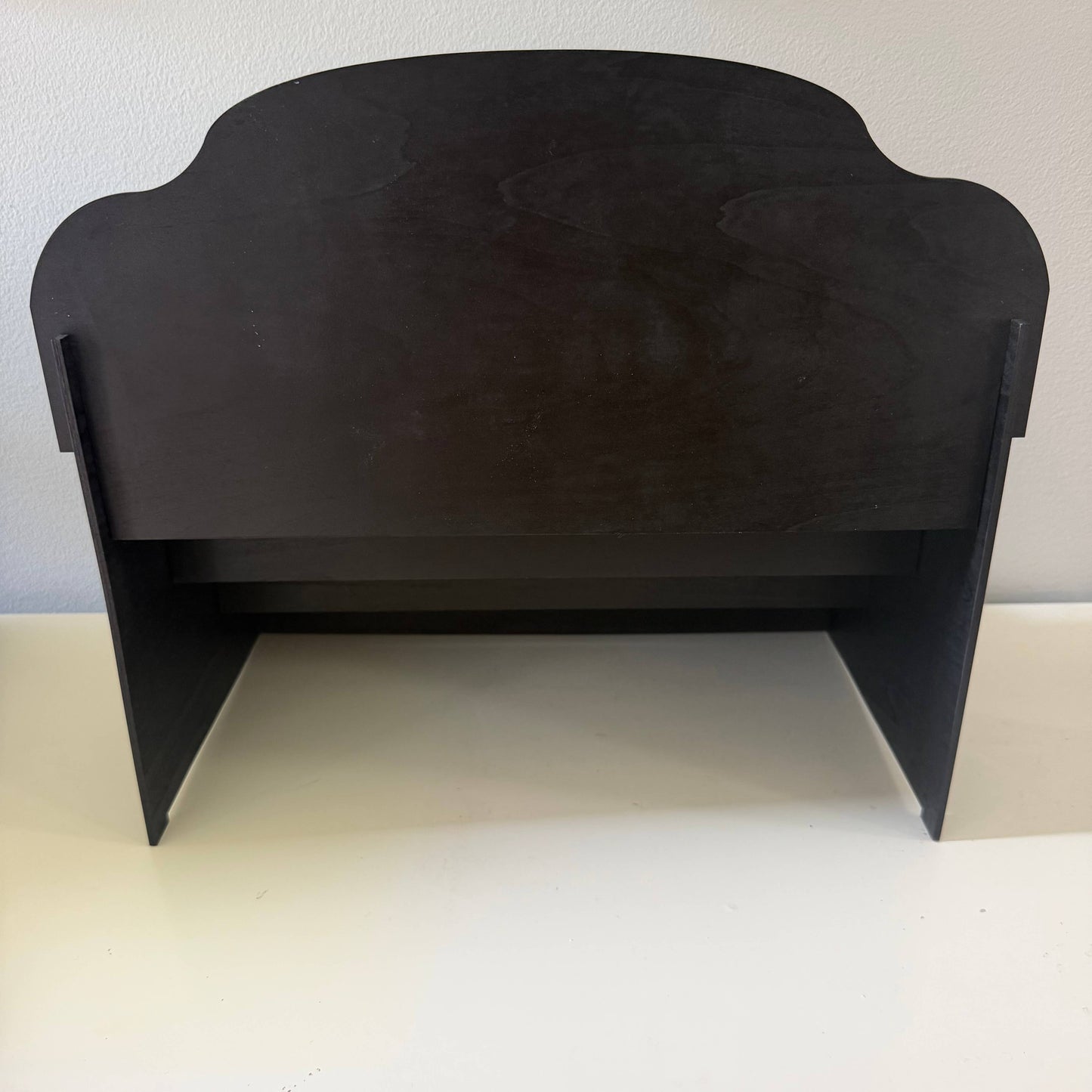 4 Tier Wooden Greeting Card Display Rack - Black