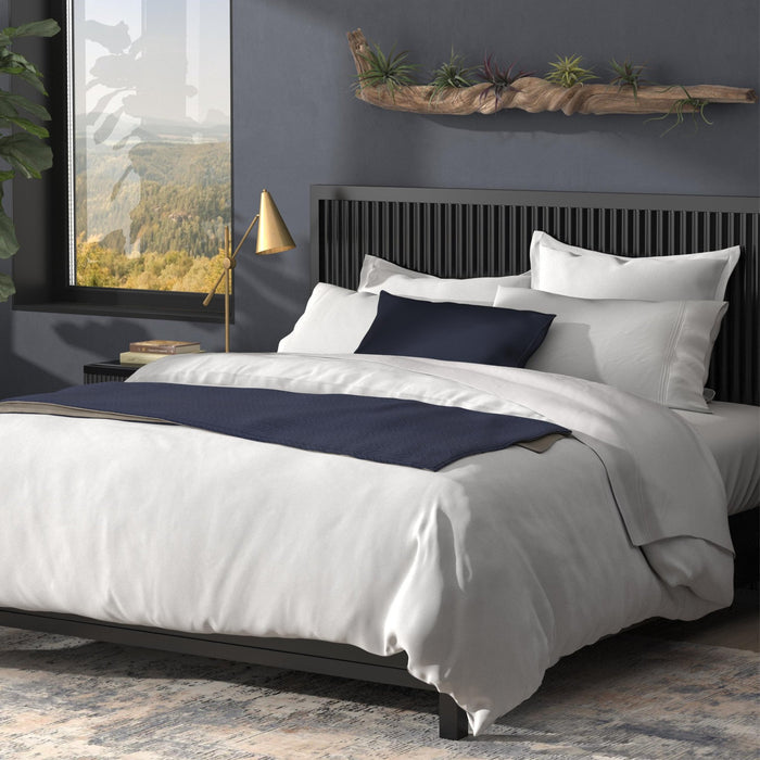 COOLING DUVET COVER QUEEN/FULL WHITE/WHITE