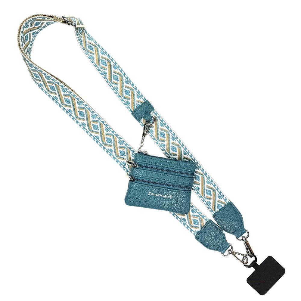 Clip & Go Strap w/Zippered Pouch XOXO: Green