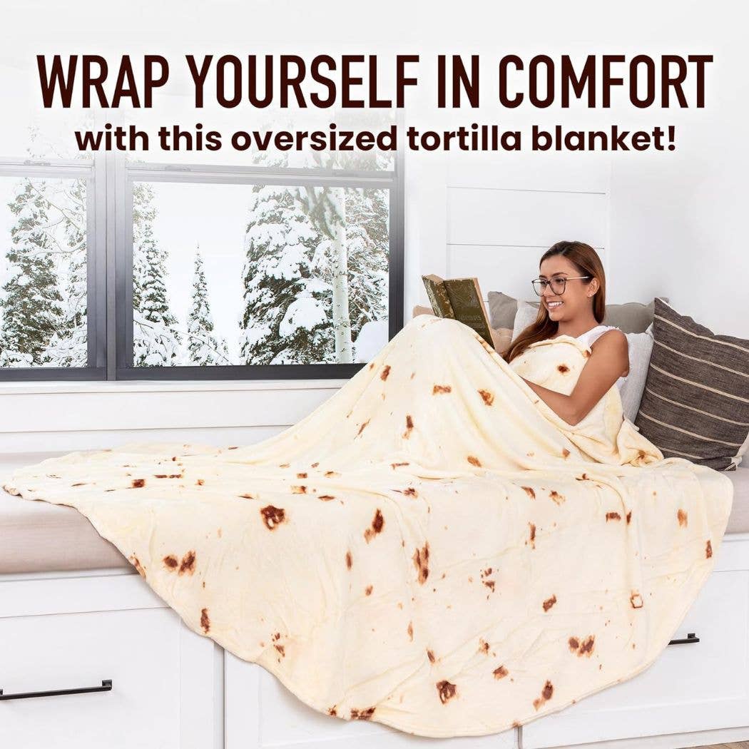 Z-BRRT-BLNKT-71-INCHS Burrito Blanket Flour Tortilla Design: 71 inches