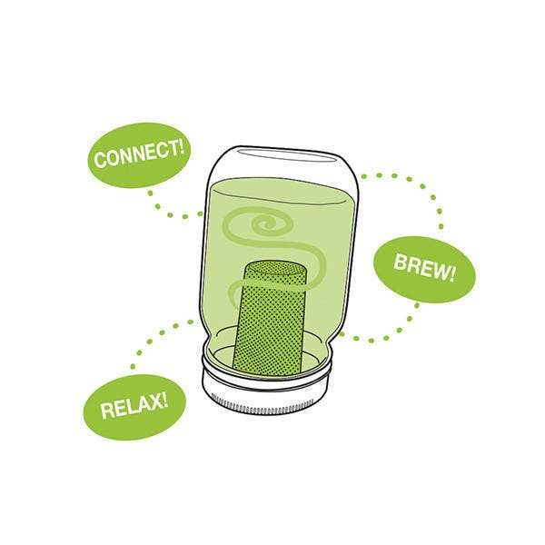 Jarware Tea Infuser Lid for Regular Mouth Mason Jar