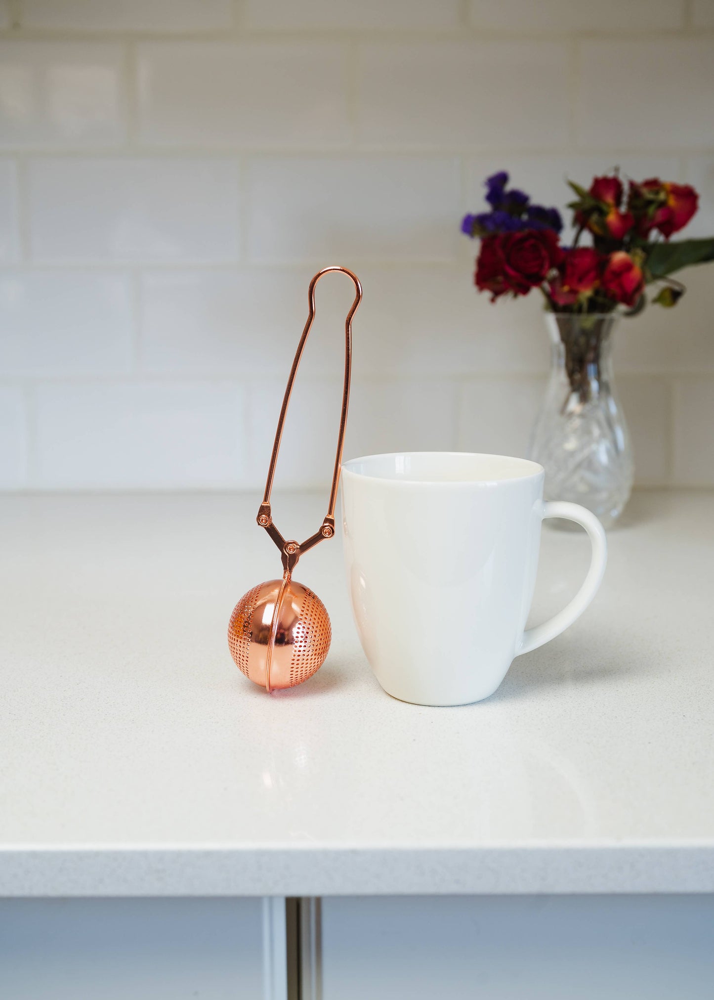 Stainless Steel Tea Strainer | Faire Market Bestseller: Gold