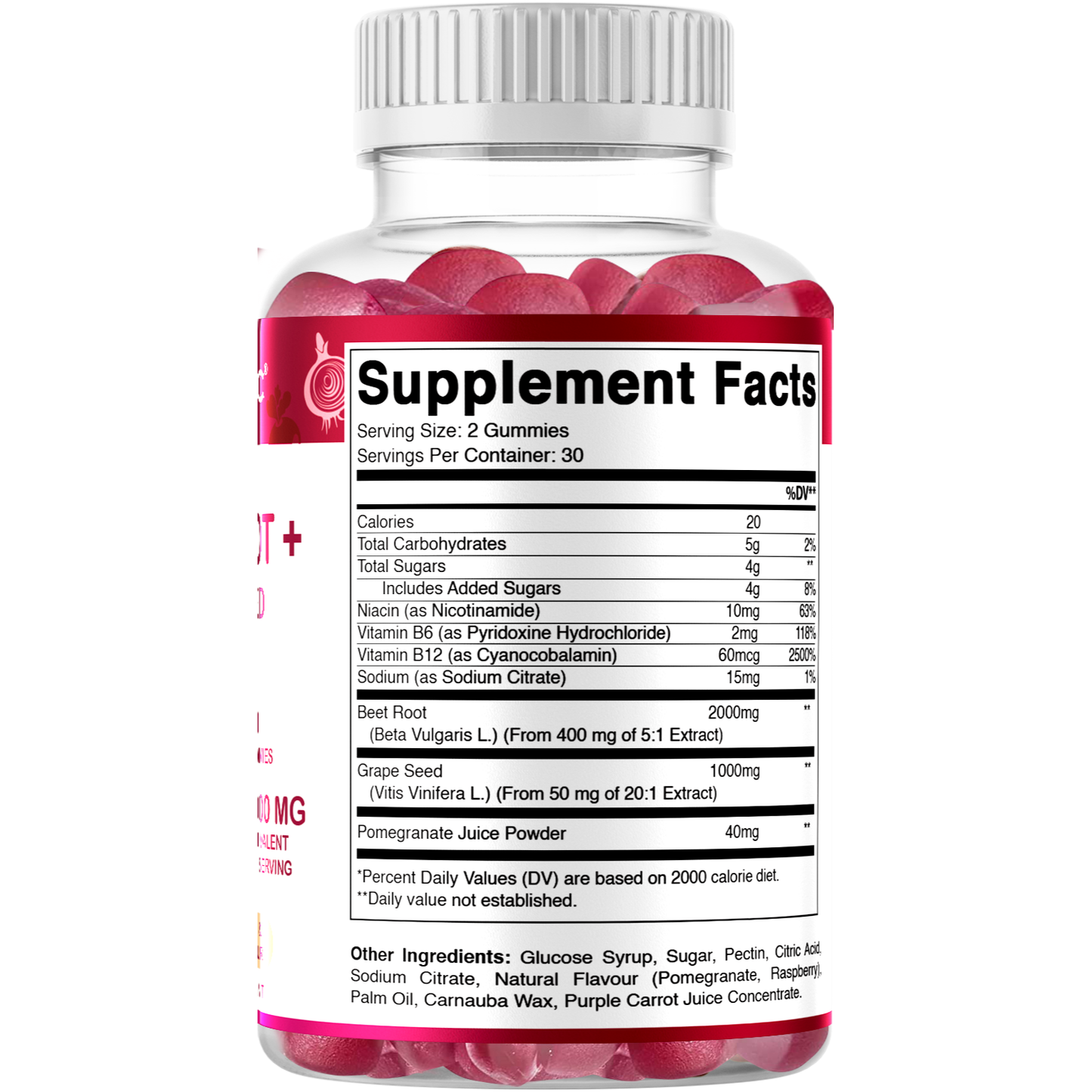 Vitamatic | Beet Root 3000mg Per Serving | 60 Gummies
