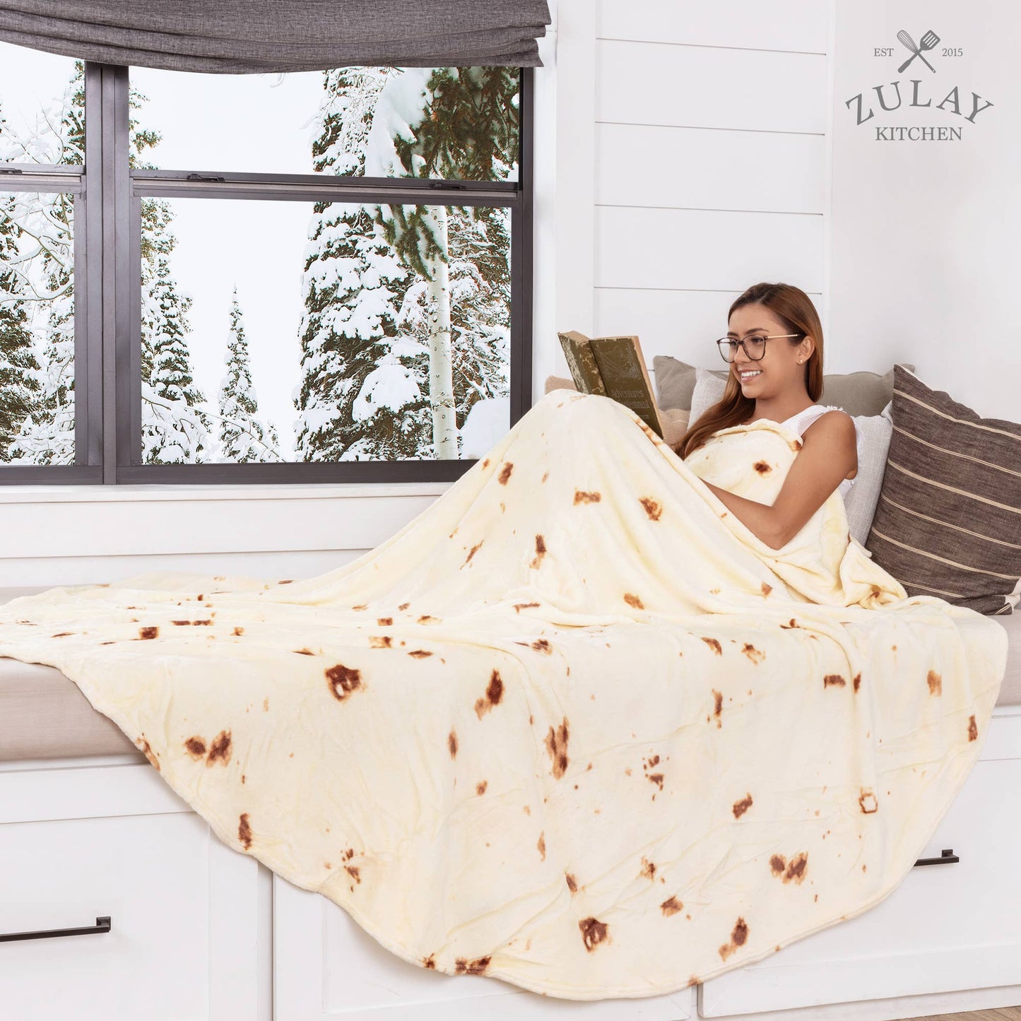 Z-BRRT-BLNKT-71-INCHS Burrito Blanket Flour Tortilla Design: 71 inches