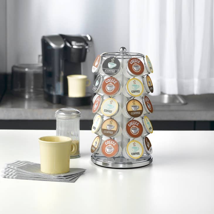 35 POD COFFEE CAROUSEL FOR K-CUPS/CHROME