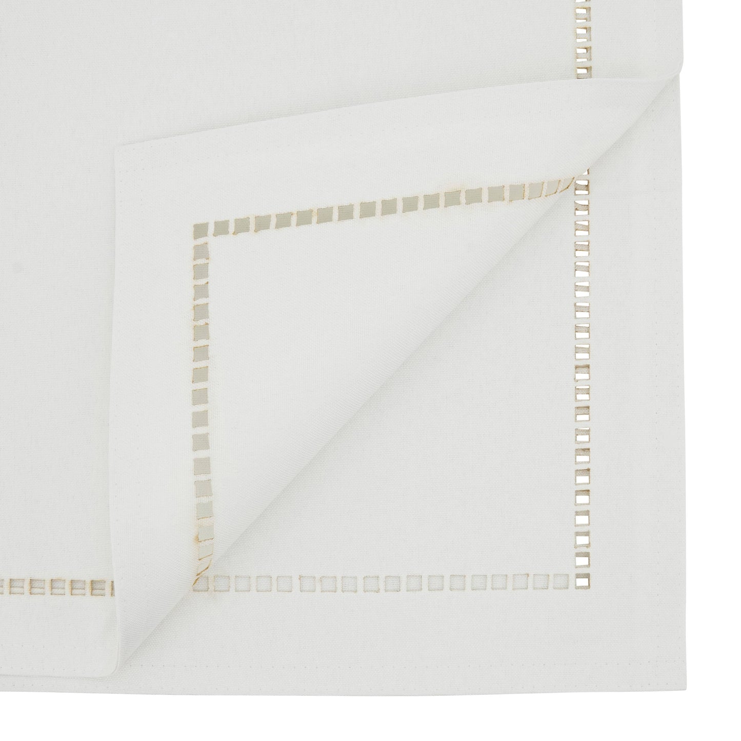 Laser-Cut Hemstitch Runner: Charcoal / 14"x72"