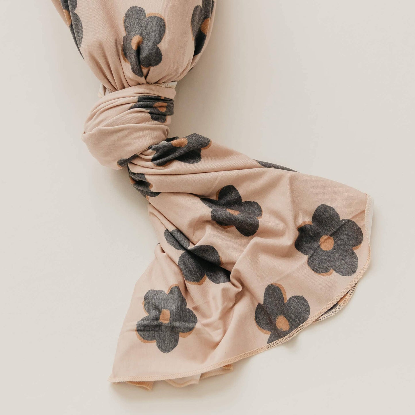 Knit Swaddle Blanket - Gemma In Tan