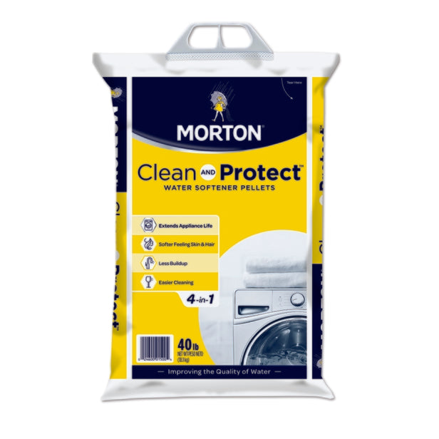 MORTON SALT 40LB CLEAN&PROTECT PELLETS