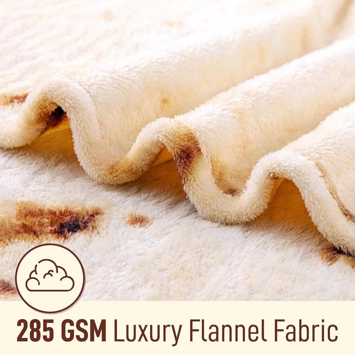 Z-BRRT-BLNKT-71-INCHS Burrito Blanket Flour Tortilla Design: 71 inches