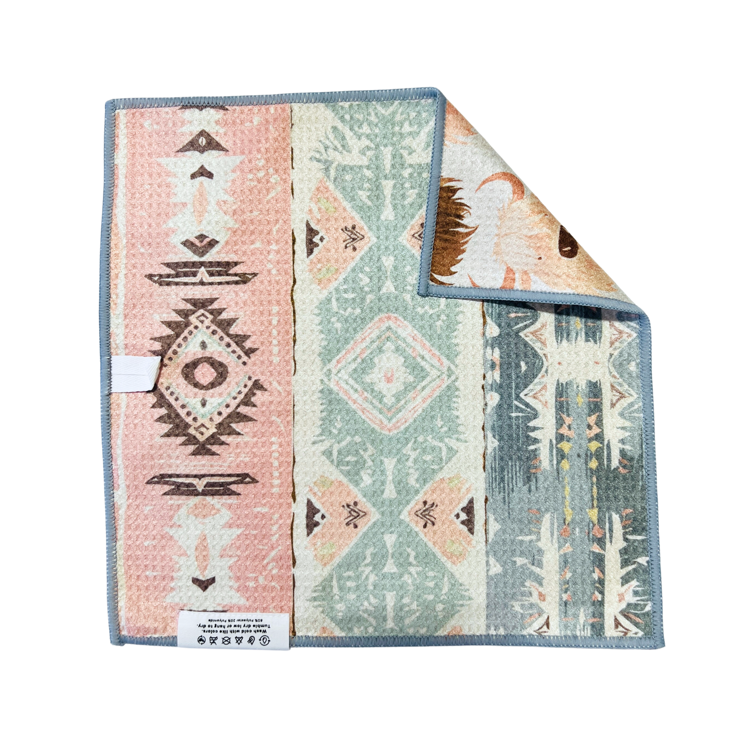 Aztec Herd | Waffle Weave Microfiber Towels Kitchen & Bath: Washcloth