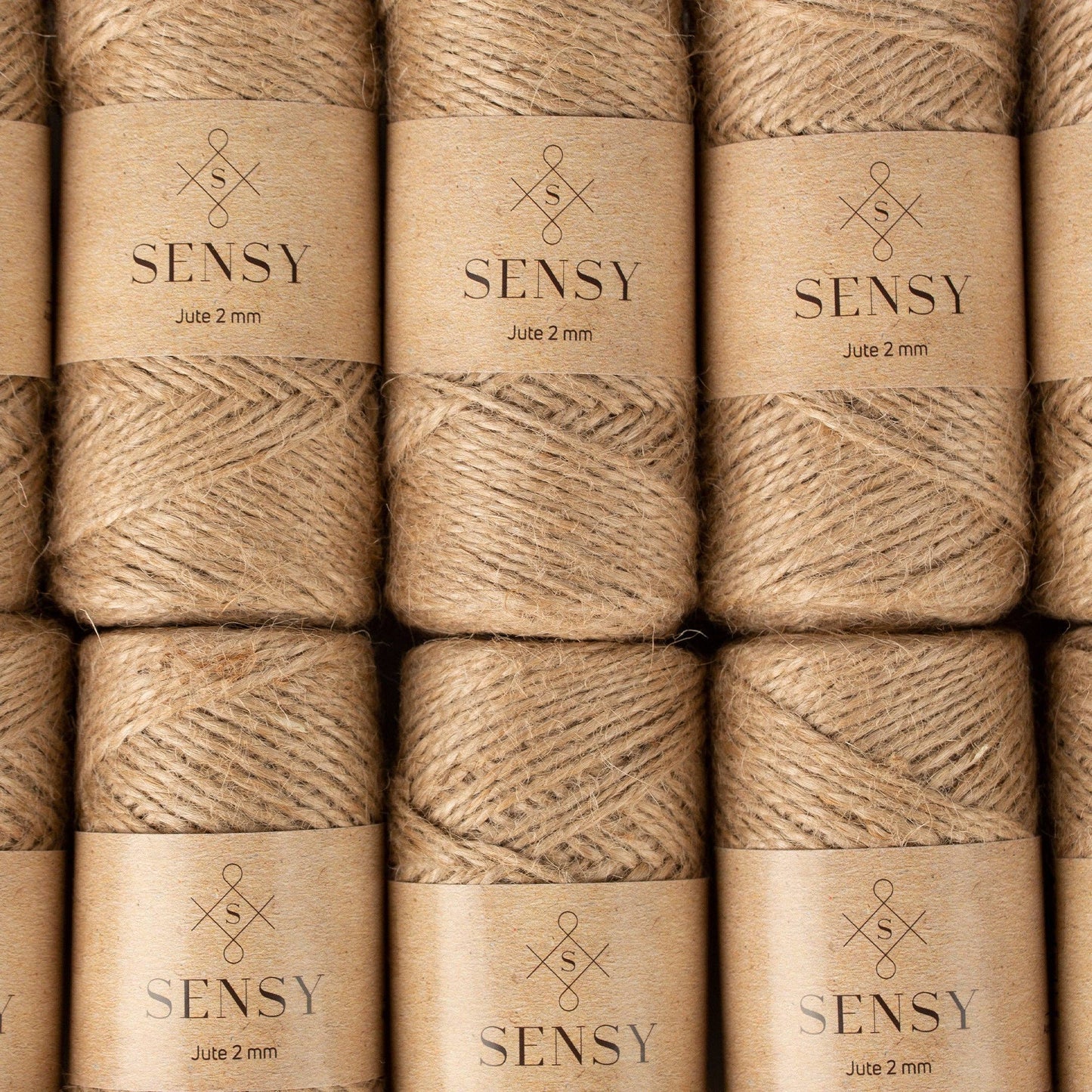 Sensy Premium Natural Jute Twine Best Arts Crafts Gift Twine Christmas Twine Durable Packing String (328 Feet): 1 Skein