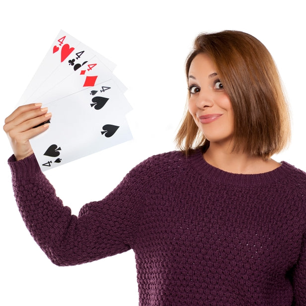 JUMBO PLAYING CARDS 4X7IN