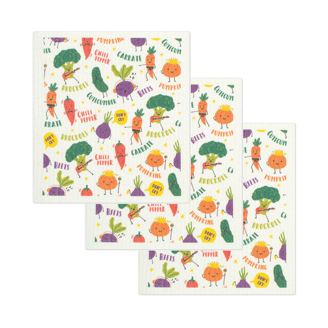SPONGE CLOTH - ROCK VEGGIES