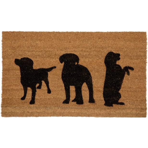 ENTRANCE MAT COIR THREE DOGS