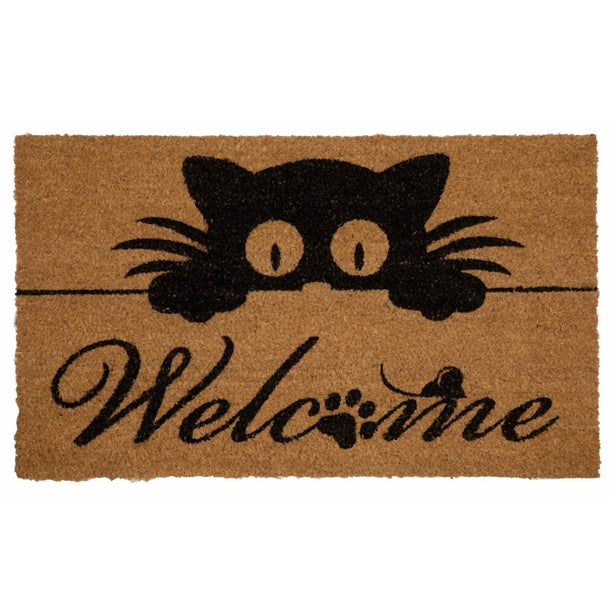 ENTRANCE MAT COIR CAT PEEK