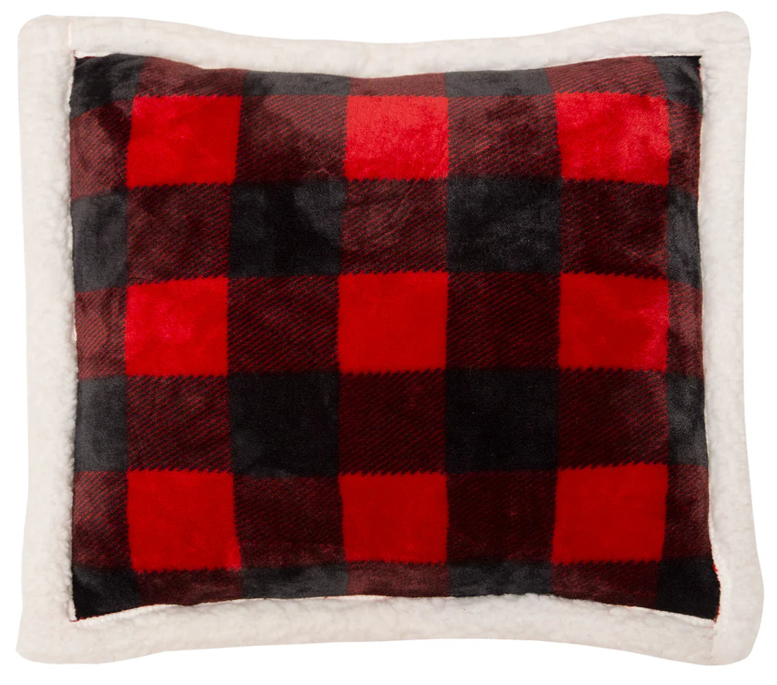 JP527-P Carsten's LumberJack Plaid Plush Throw Pillow
