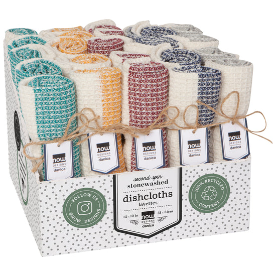 Classic Stonewashed Dishcloths ASSORTED COLORS