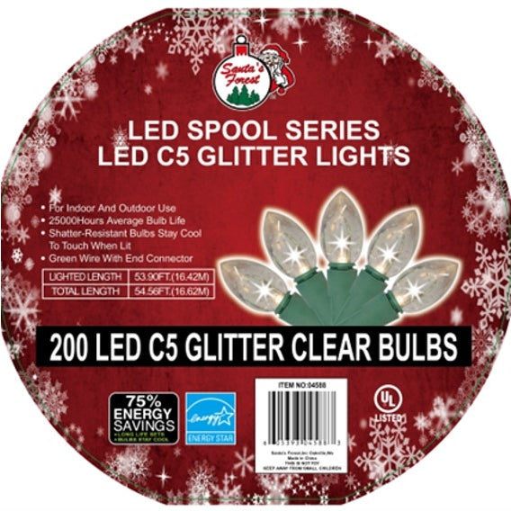 LIGHTSET LED SPL C5 200CT CLEAR