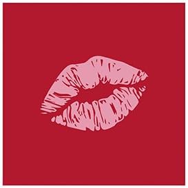 Lip Printed Cocktail Napkins