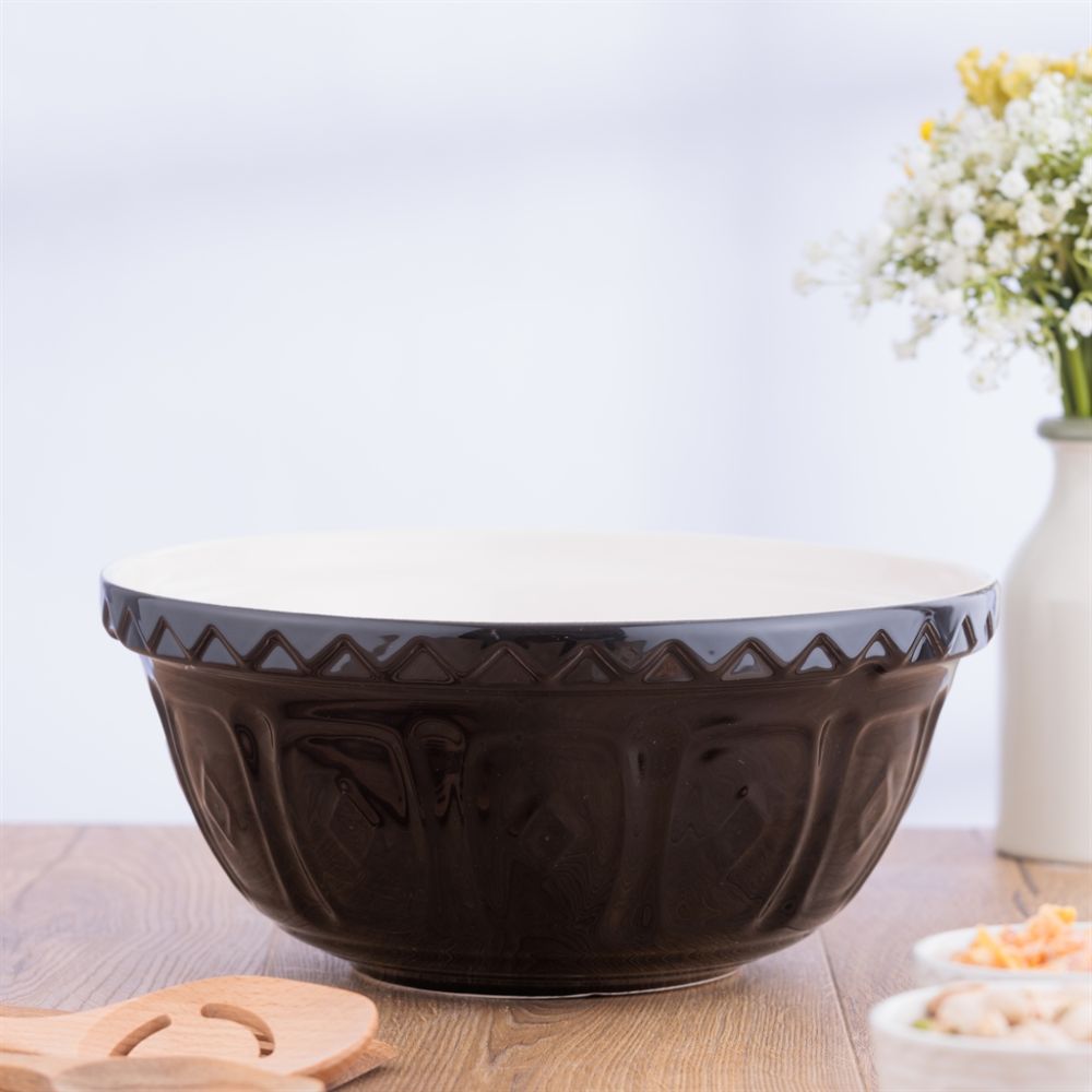 Mason Cash Color Mix Collection S12 (4.25 Qt) Mixing Bowl | Black