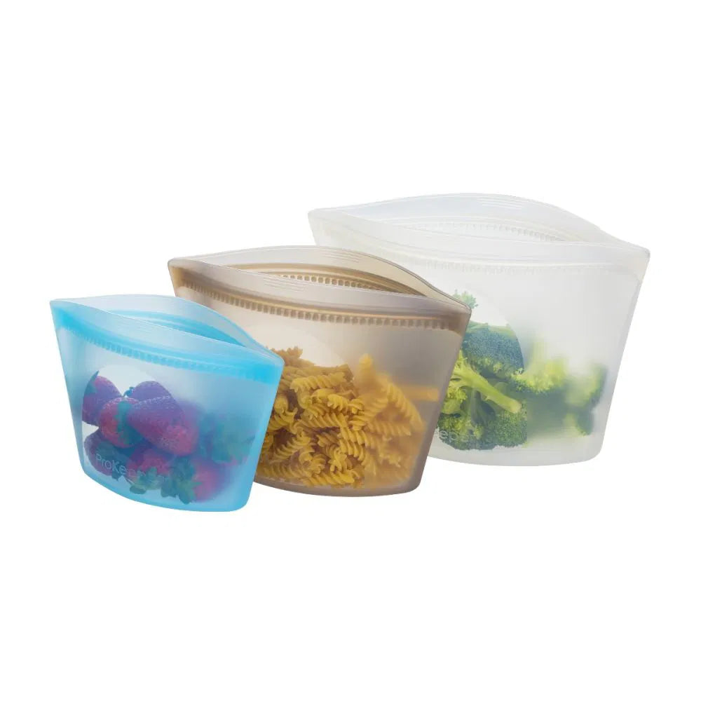 Progressive ProKeeper Silicone Stand-Up Bags - Set of 3