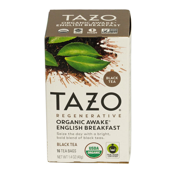 Tazo Tea Bag Awake English Breakfast Organic (1 Box - 16 Tea Bags)