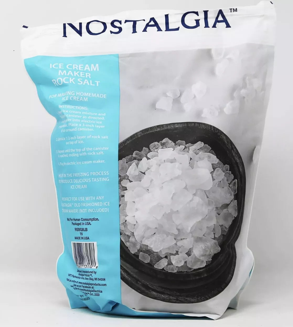 144867 NOSTALGIA ROCK SALT FOR ICECRM MKR 4LB