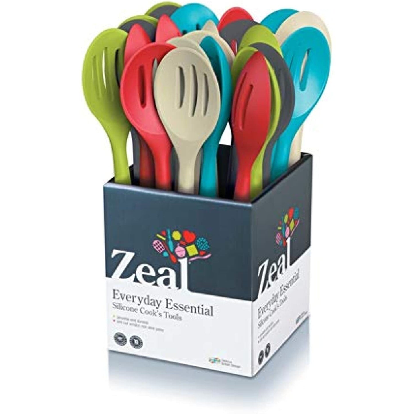 11" SILICONE DRAINING SPOON