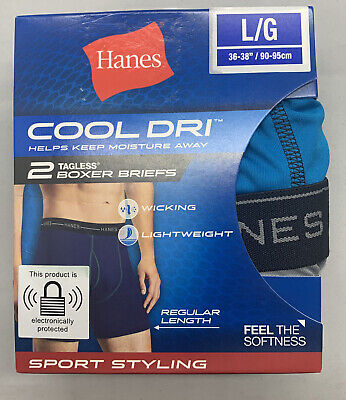 HMW2BX HANES MENS 2PK COOL DRI BRIEFS