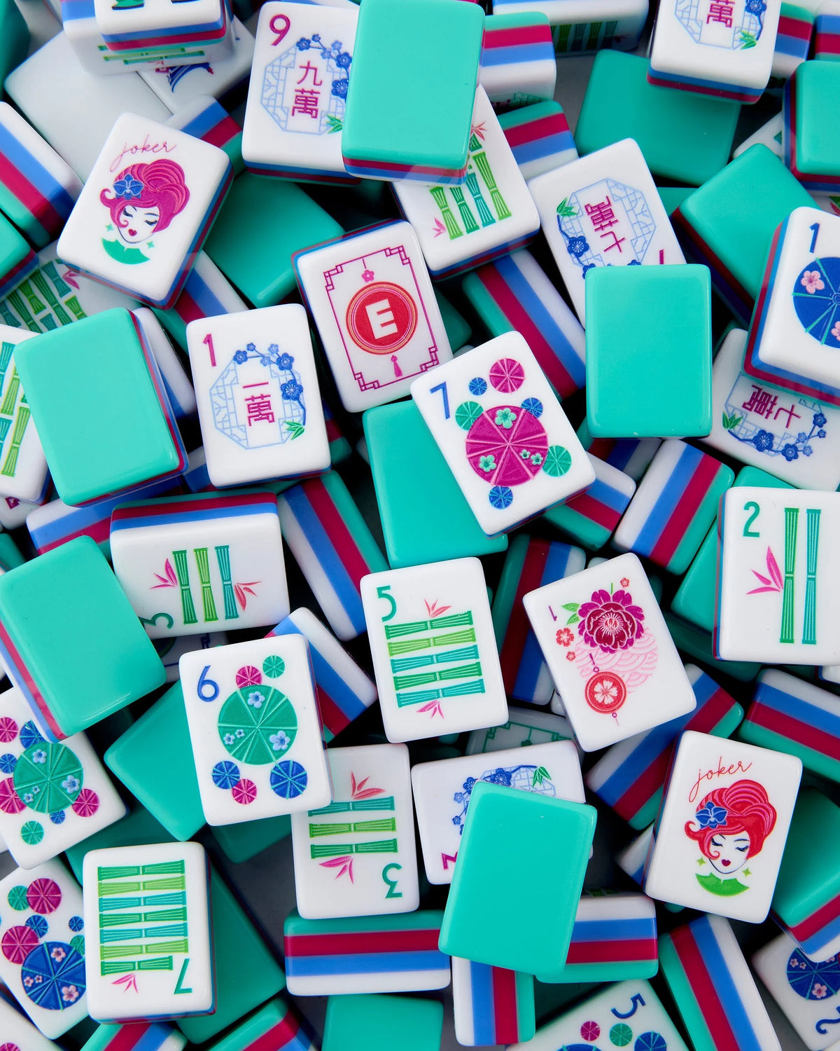 Sea Breeze Mahjong Tiles