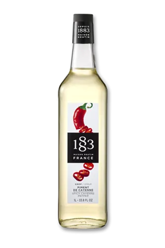 GLASS - 1883 Maison Routin France Syrup 1L - Cayenne Pepper
