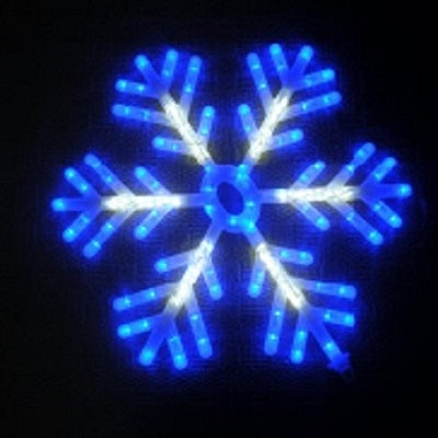SNOWFLAKE LED 2D 24IN BLUE MOTION