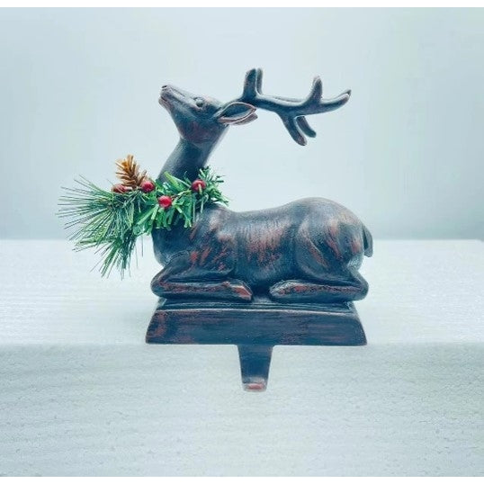 STOCKING HOLDER BUCK BRNZ 6.25IN