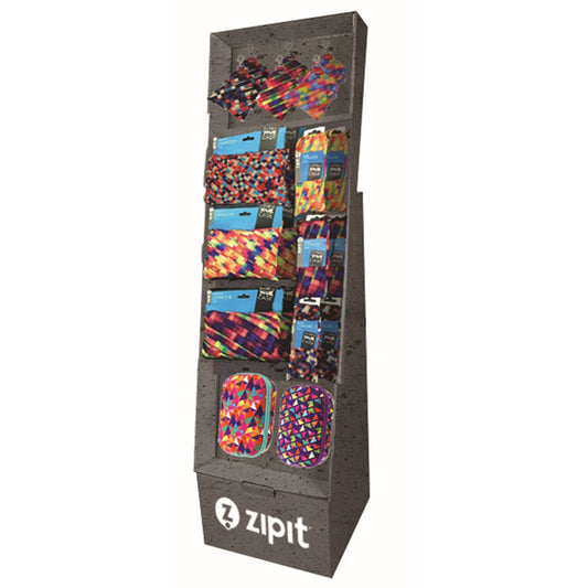 ZIPIT Pixel Corrugate Floor Display (47pcs) - Pencil Cases