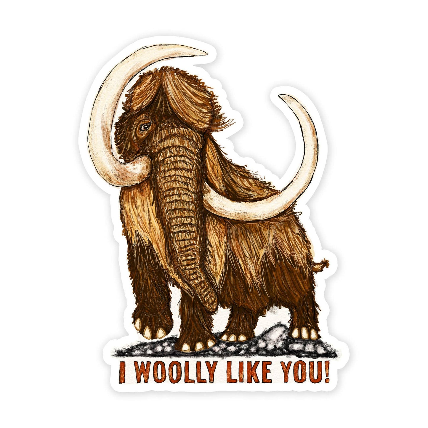 Wooly Like You - 3 Inch Vinyl Art Sticker