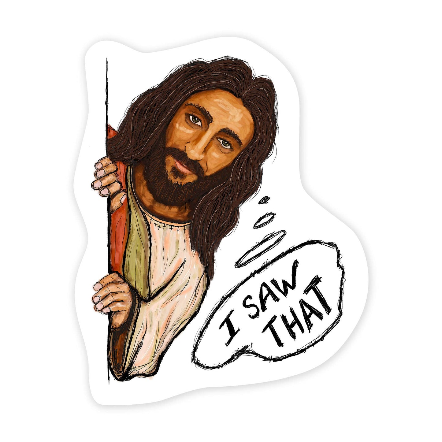 Saw That - 3 Inch Vinyl Art Sticker
