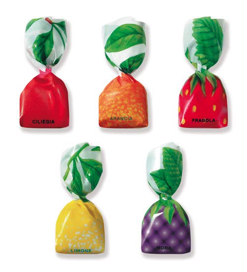 Italian Assort Fruit Jam Filled Hard Candy 2.2 lb.(1 kilo)